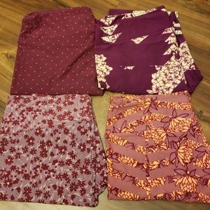 4 pairs of Lularoe Tall & Curvy (TC) Leggings